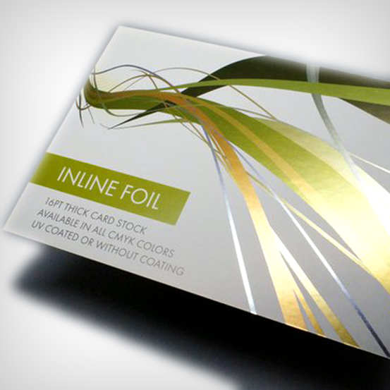 Inline Foil Business Cards Inline Foil Business Cards